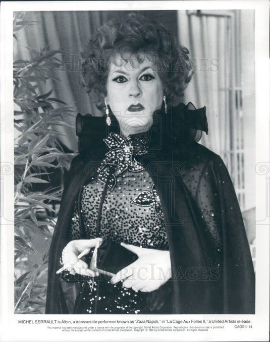 1981 French Actor Michel Serrault Press Photo - Historic Images