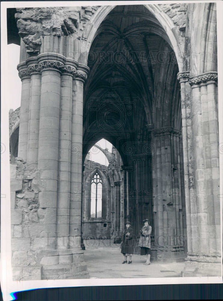 1938 Scotland Melrose Abbey Church Press Photo - Historic Images