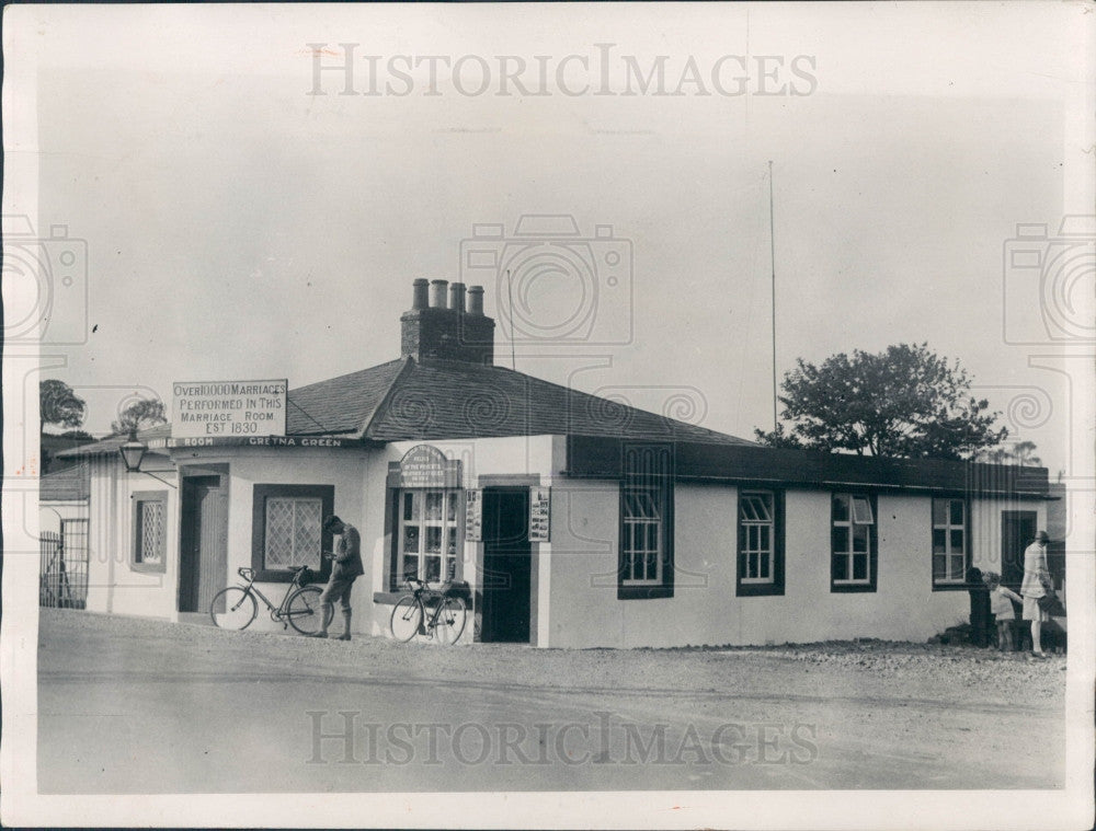 1930 Scotland Gretna Green Chapel Press Photo - Historic Images