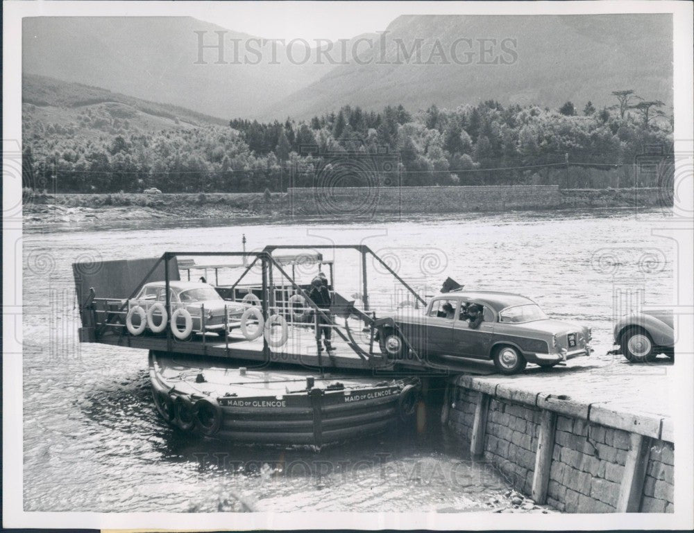 1959 Ballacoulish Scotland Ferry Boat Press Photo - Historic Images