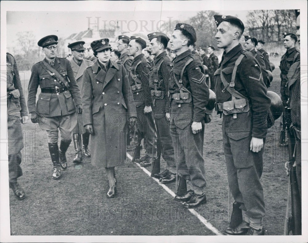 1941 Princess Royal Inspection SCT Press Photo - Historic Images