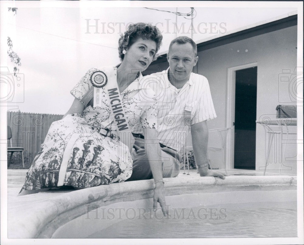 1960 Mrs Michigan Geraldine Scott Press Photo - Historic Images