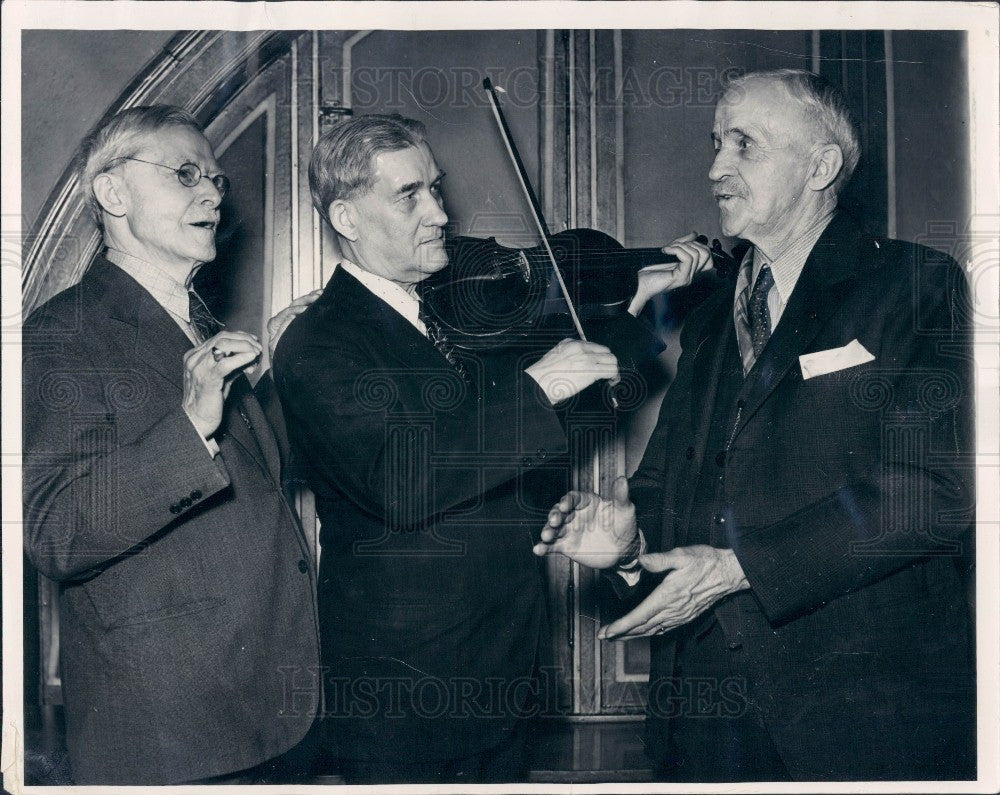 1938 Fiddler George Wilson Press Photo - Historic Images