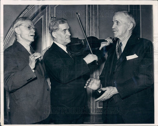 1938 Fiddler George Wilson Press Photo - Historic Images