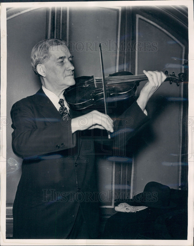 1938 Fiddler George Wilson Press Photo - Historic Images