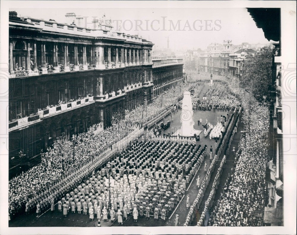 1937 Armistice Day Parade London Press Photo - Historic Images