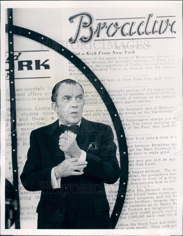 1973 Ed Sullivan Press Photo - Historic Images