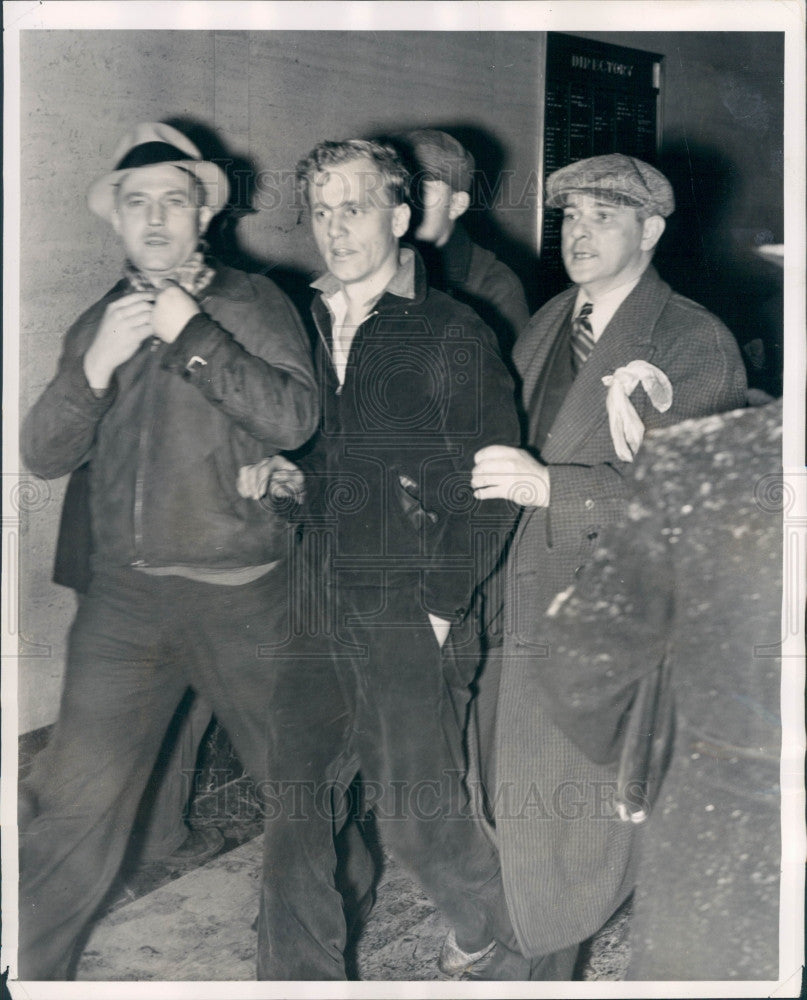 1939 Detroit UAW Communist Ralph Urban Press Photo - Historic Images
