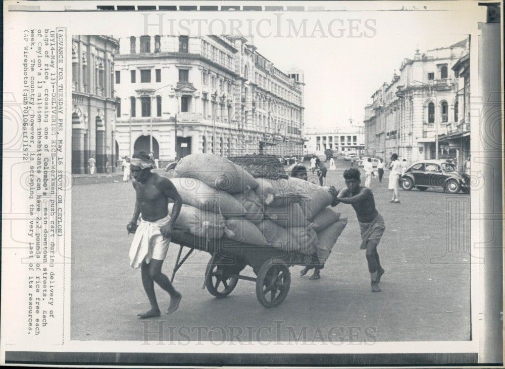 1972 Ceylon Sri Lanka Press Photo - Historic Images