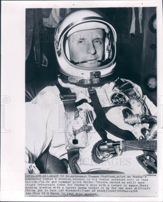 1965 Astronaut Thomas Stafford Press Photo - Historic Images