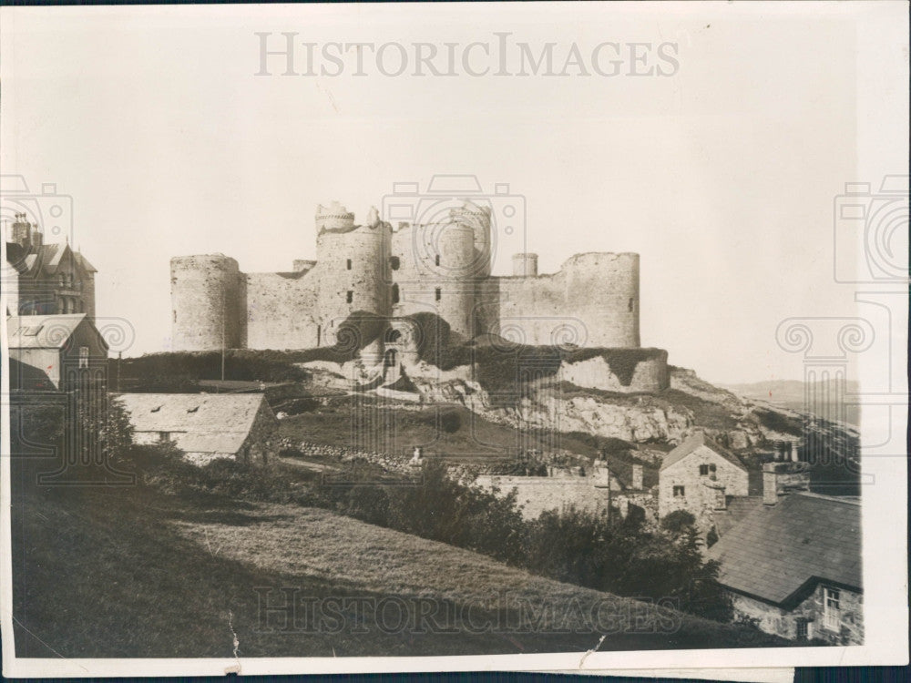 1929 Wales Harlech Castle Press Photo - Historic Images