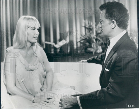 1967 Actors Jean Wallace Cornel Wilde Press Photo - Historic Images
