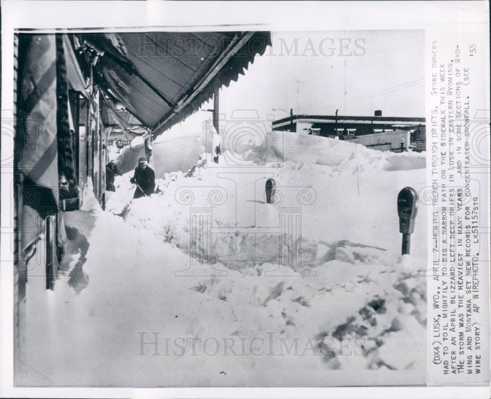 1955 Lusk Wyoming Press Photo - Historic Images