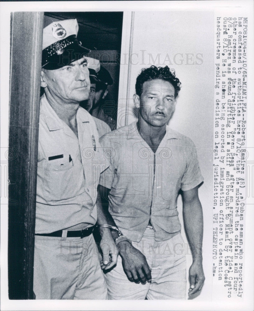 1965 Roberto Ramirez Killer Seven Seas Press Photo - Historic Images