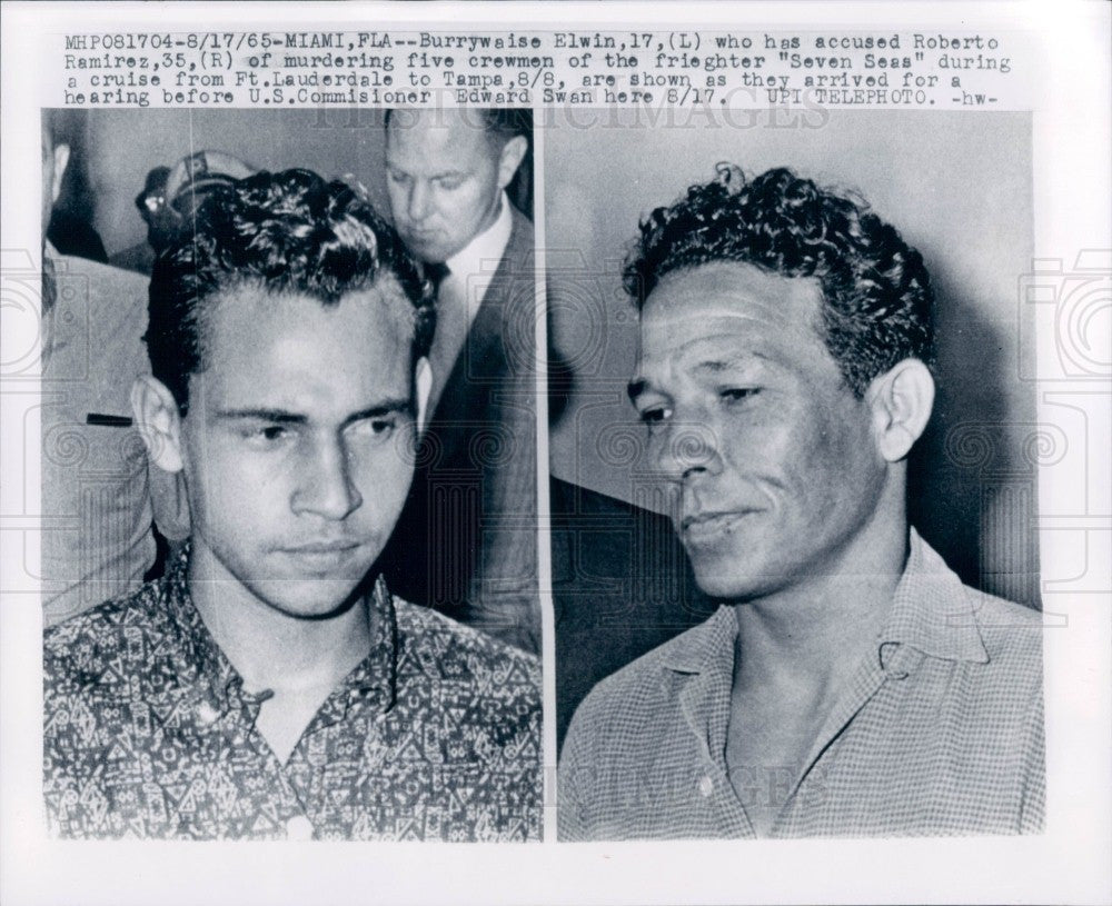 1965 Roberto Ramirez Killer Seven Seas Press Photo - Historic Images