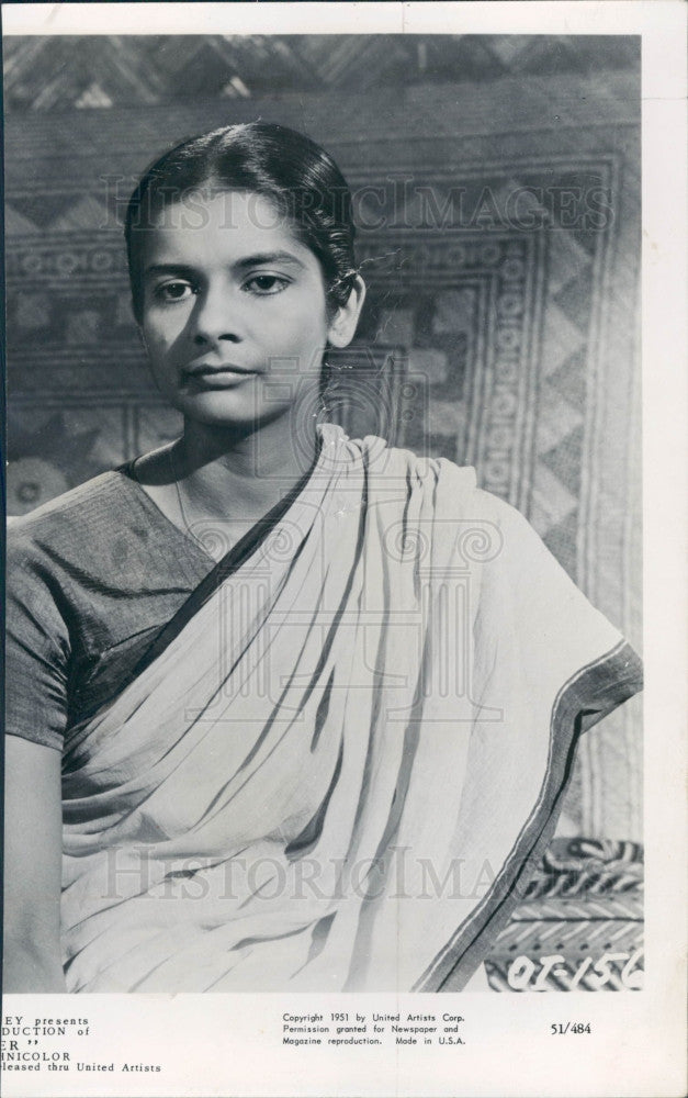 1952 Indian Dancer Rahda Press Photo - Historic Images