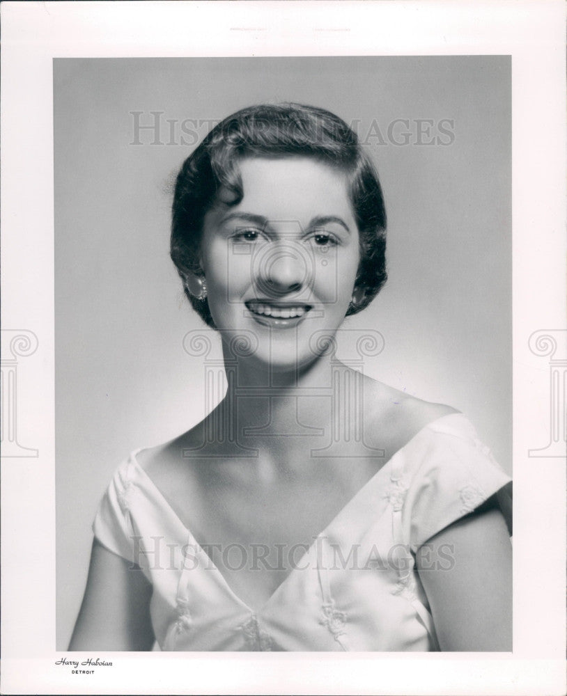 1955 Detroit Soprano Jane Purdy Press Photo - Historic Images