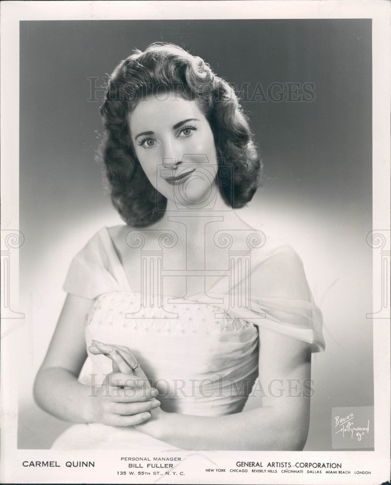 1959 Singer Actress Carmel Quinn Press Photo - Historic Images