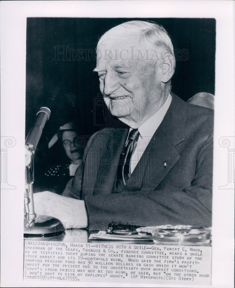 1955 Chicago Sears Chair Robert Wood Press Photo - Historic Images