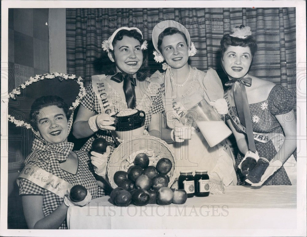 1957 Michigan Queens Press Photo - Historic Images