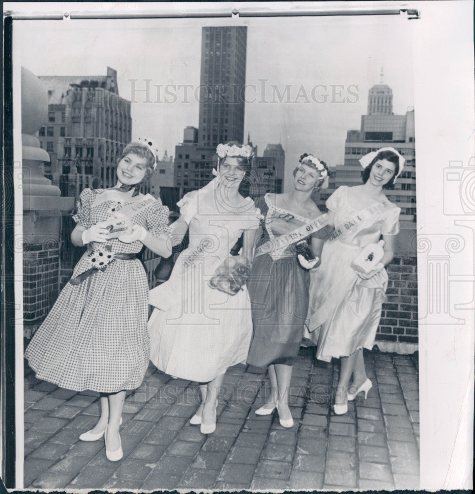 1958 Michigan Queens Press Photo - Historic Images