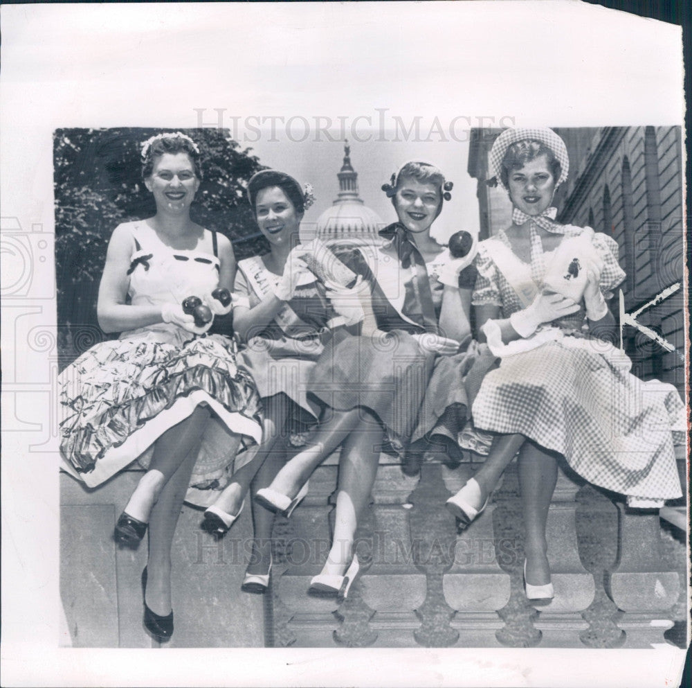 1956 Michigan Queens Press Photo - Historic Images