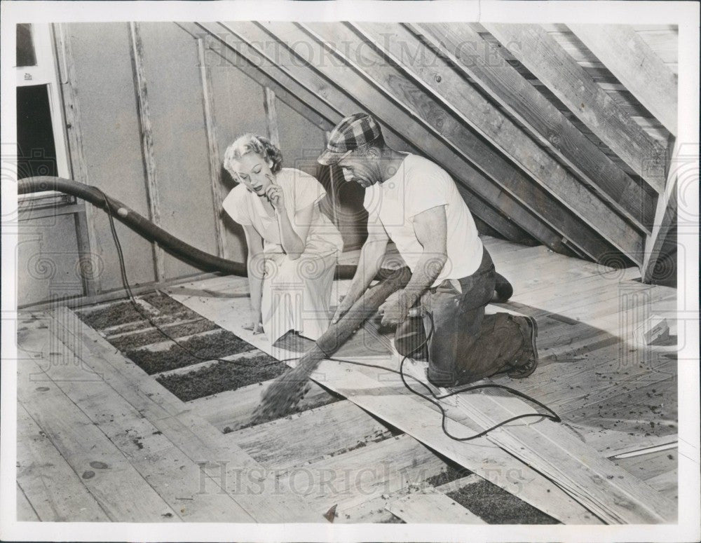 1950 Mineral Wool Insulation Press Photo - Historic Images