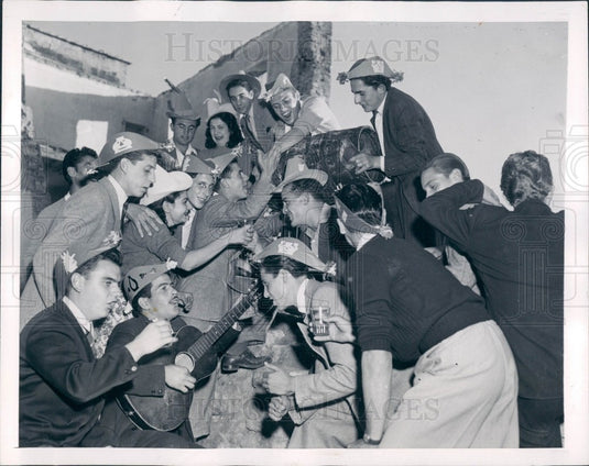 1946 Marino Italy Wine Festival Press Photo - Historic Images