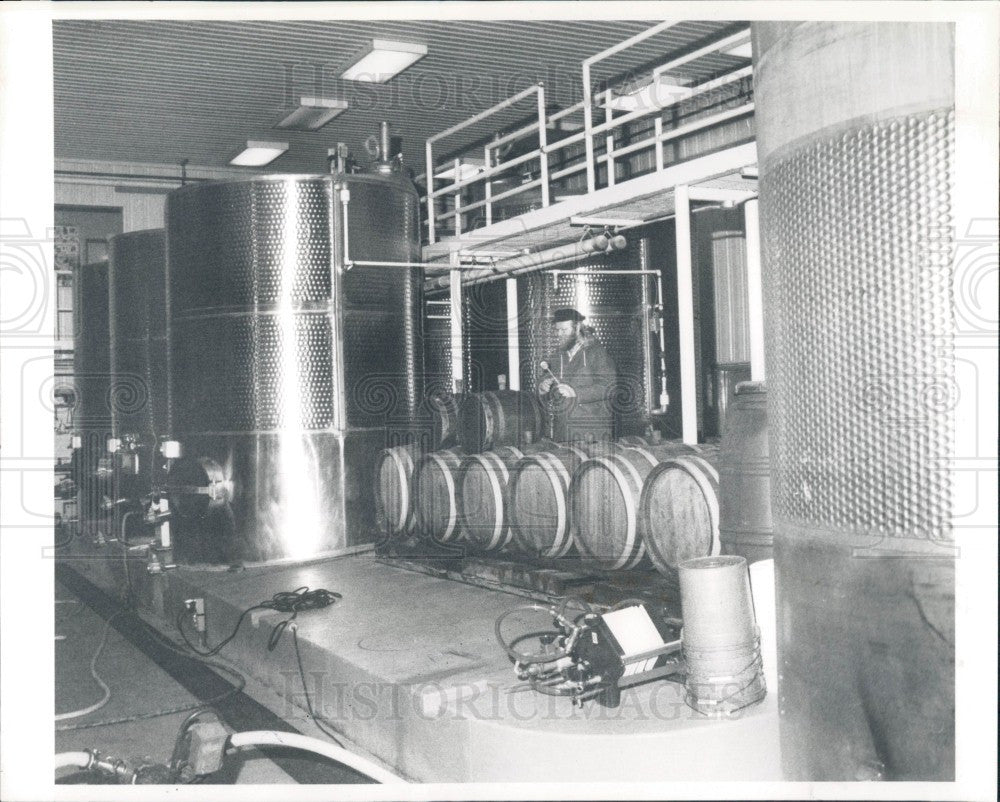 1988 Michigan Chateau Grand Traverse Winery Press Photo - Historic Images