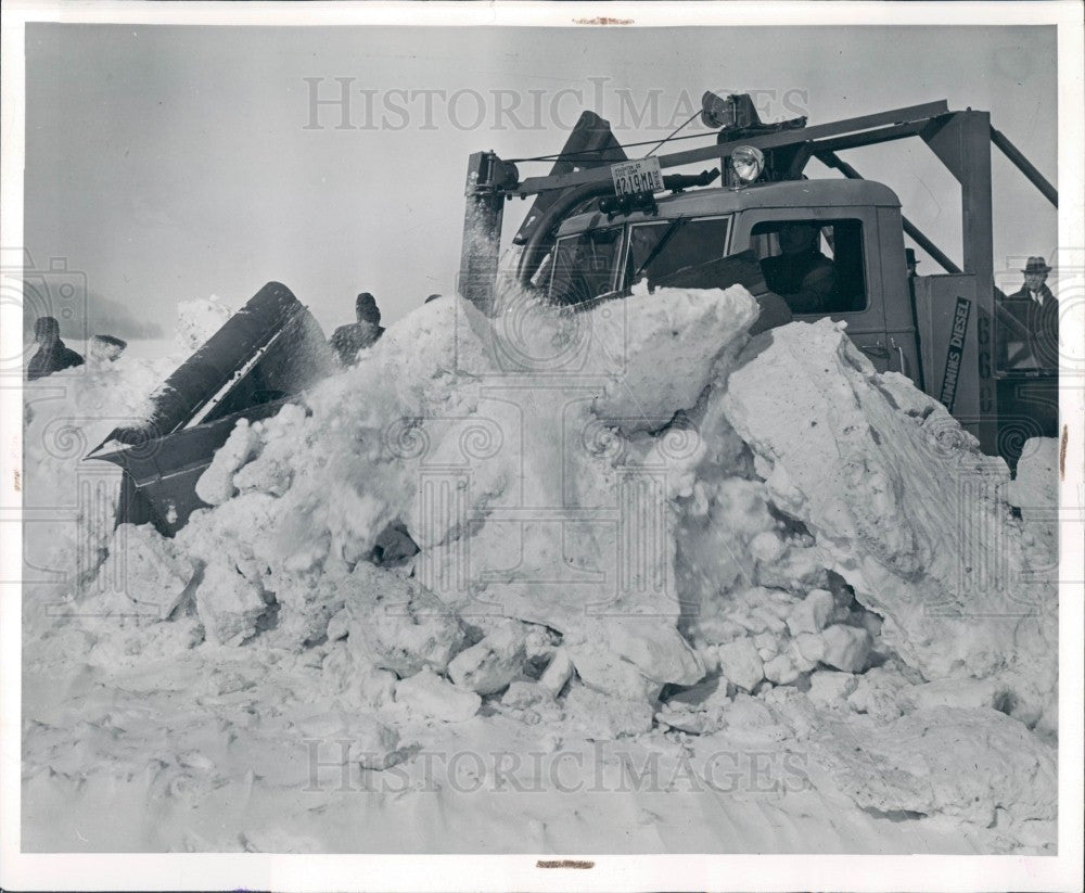 1948 Snowplow Houghton Count Michigan Press Photo - Historic Images