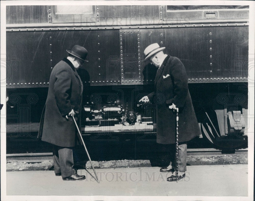 1930 1st Railroad Telephone System Press Photo - Historic Images