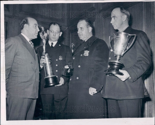1947 Detroit Police Commissioner Ballenger Press Photo - Historic Images