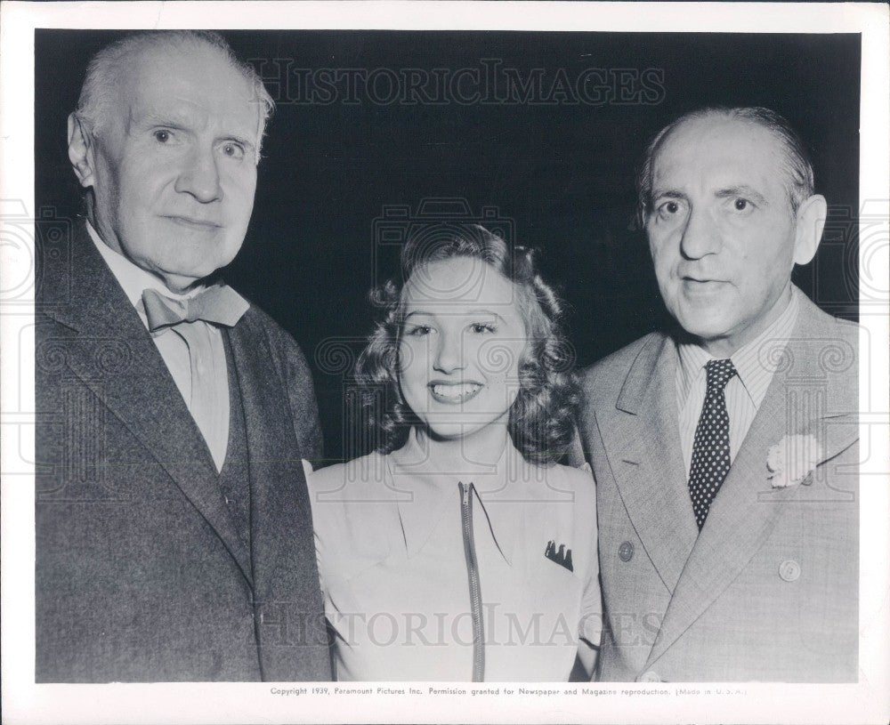 1939 Linda Ware Dr Walter Damrosch Gus Edwards Photo - Historic Images