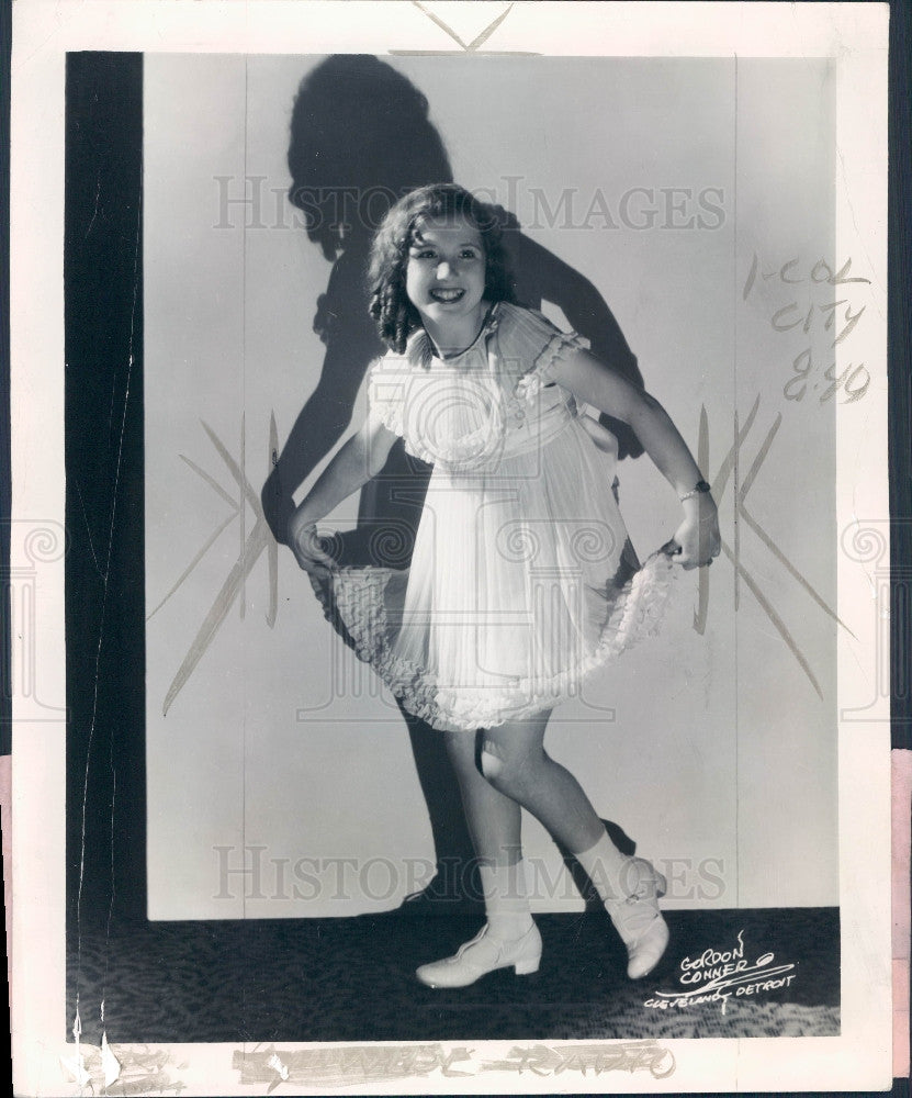 1935 Actress/Singer Linda Ware Press Photo - Historic Images