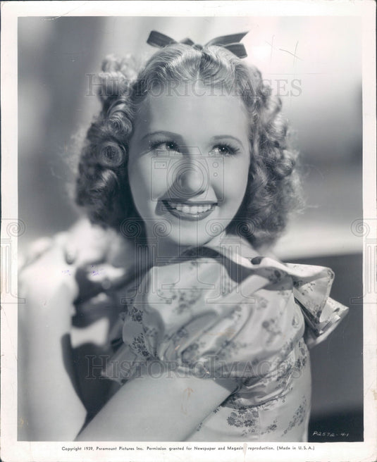 1939 Actress/Singer Linda Ware Press Photo - Historic Images