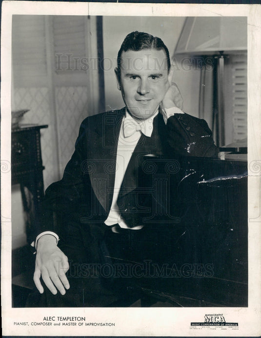 1940 Pianist Alec Templeton Press Photo - Historic Images
