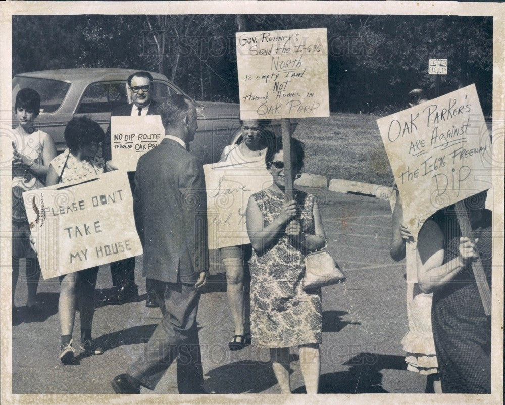 1966 Picket I-696 Right of Way Michigan Press Photo - Historic Images