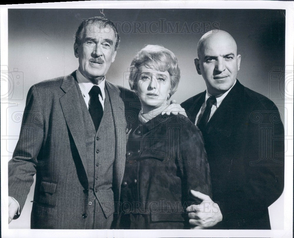 1967 Walter Pidgeon Celeste Holm Telly Savalas Photo - Historic Images