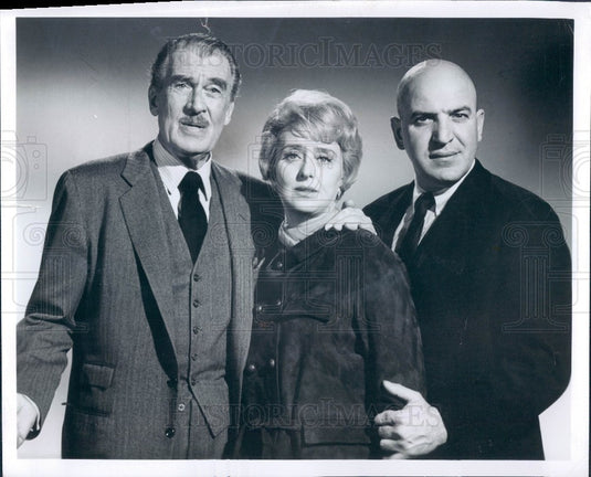 1967 Walter Pidgeon Celeste Holm Telly Savalas Photo - Historic Images