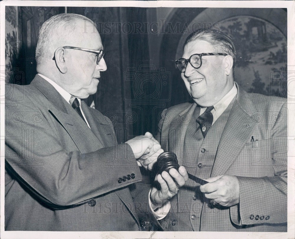 1953 Livonia Michigan Mayor Jesse Ziegler Press Photo - Historic Images