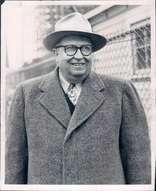 1953 Livonia Michigan Mayor Jesse Ziegler Press Photo - Historic Images