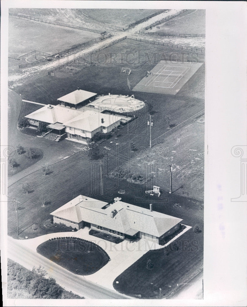 1975 Aerial Gangster Joe Zerilli Home MI Press Photo - Historic Images