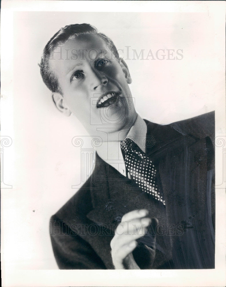 1938 Singer Harry Stockwell Press Photo - Historic Images