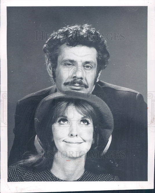 1970 Comedy Team Jerry Stiller & Anne Meara Press Photo - Historic Images