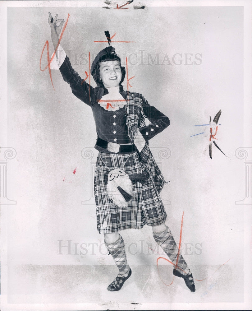 1958 Dancer Sharon Kaye Magnuson Press Photo - Historic Images