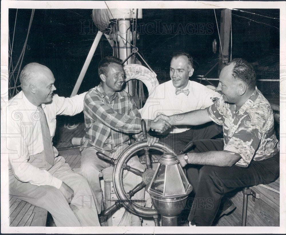 1950 Yachtman Stewart Stickel Wunsch Coggin Press Photo - Historic Images