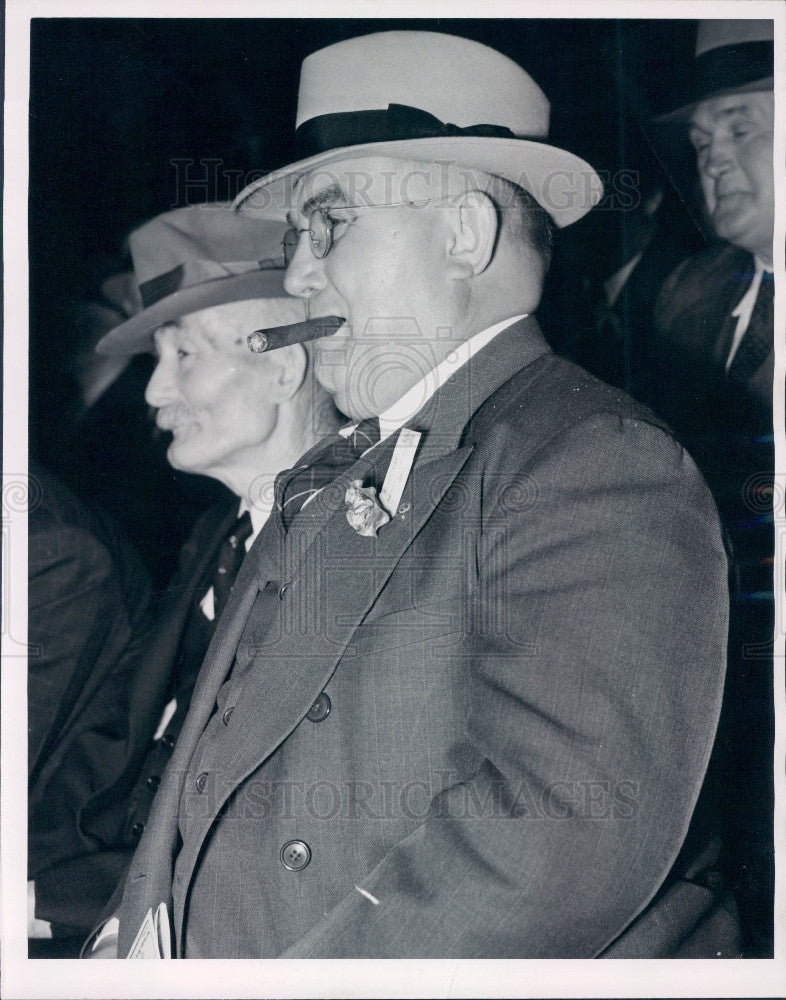 1938 Hudson MI Mayor Fred Stewart Press Photo - Historic Images