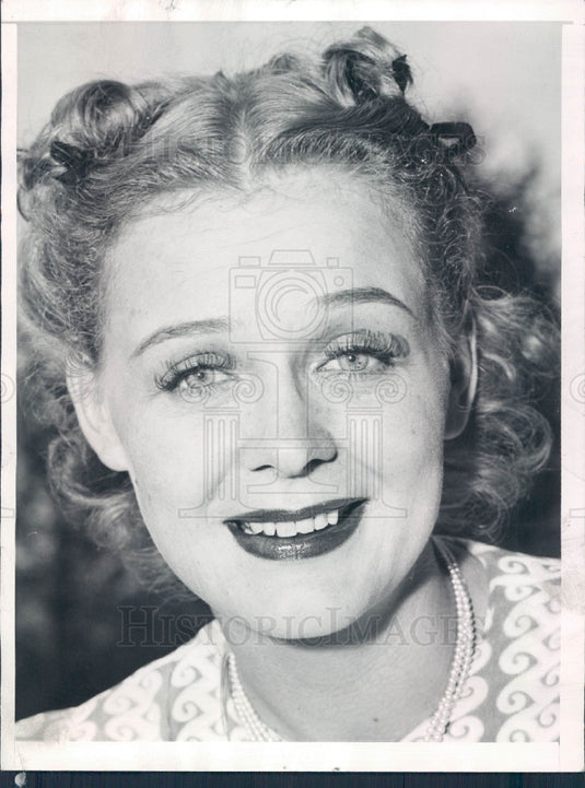 1939 Actress Gloria Stuart Press Photo - Historic Images