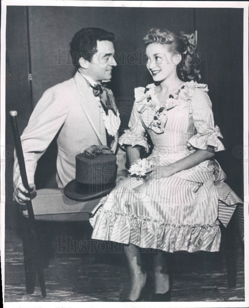 1955 Actors Arthur Maxwell &amp; Paula Stewart Press Photo - Historic Images