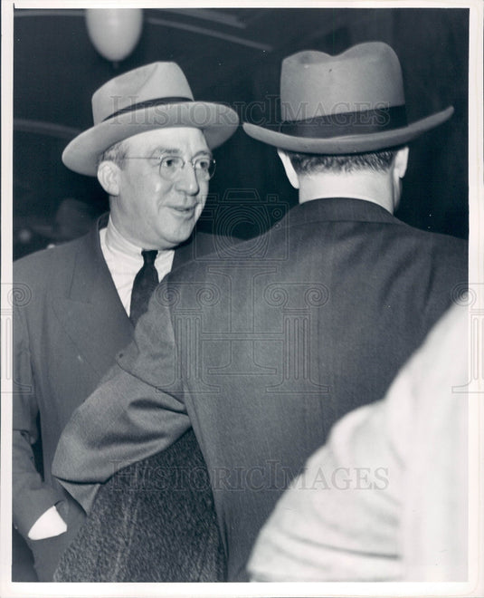 1940 Bay City MI Businessman C Trombley Press Photo - Historic Images